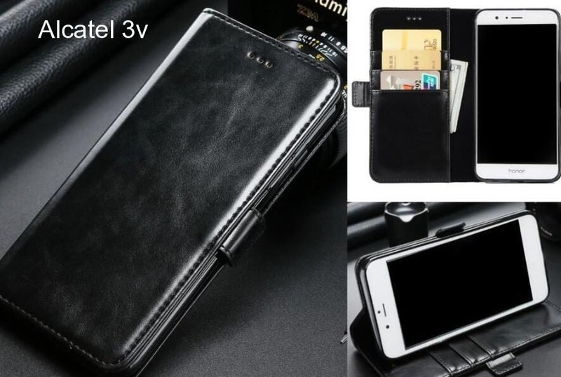 Alcatel 3v case executive leather wallet case Trade Me Marketplace
