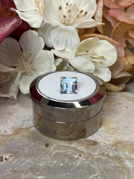 $1 RES ~ Buy Now $1440 ~ 1.49ct Aquamarine Princess Cut62936672955778113