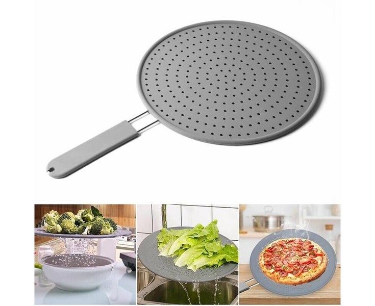 Splatter Screen for Frying Pan Metal Guard Shield Oil Splash Mesh Cover Kitch Carousel 7