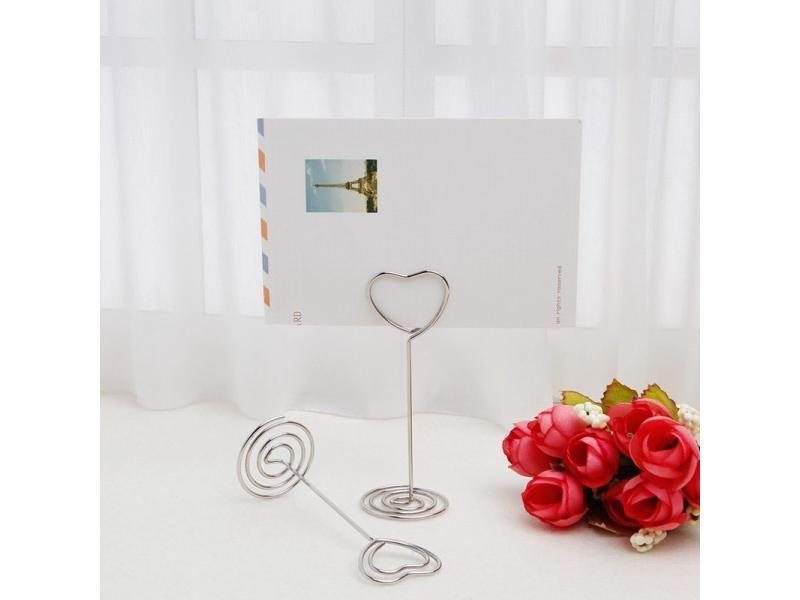 10Pcs Wedding Favors Place Card Holder Table Photo Memo Clips Base Carousel 1