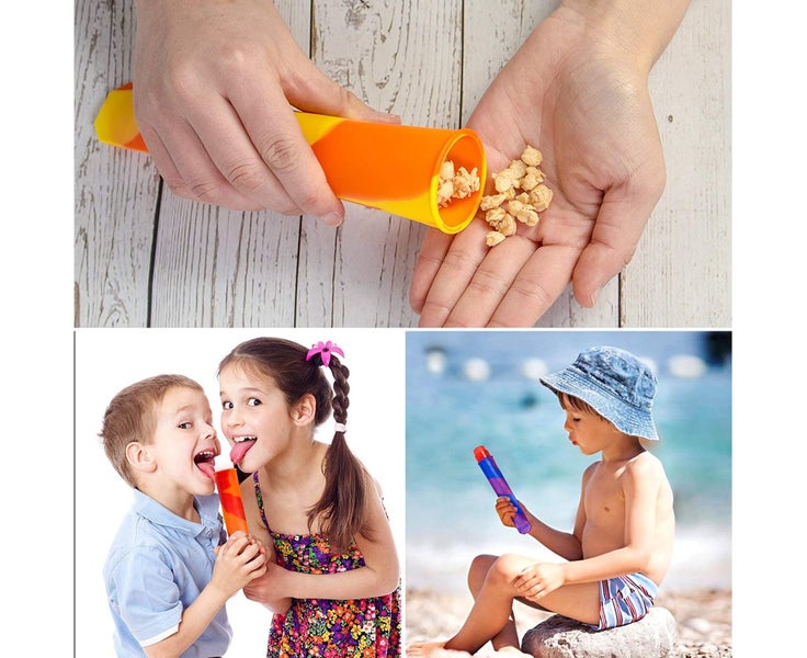 6 Pack Popsicle Molds, Reusable Baby Popsicle Molds for Homemade, Multi-Color Carousel 2