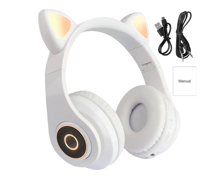B39 Bluetooth-compatible Headphone Cat Ear Design Stable Performance Silicone Carousel 1