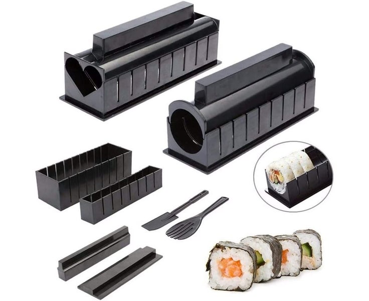 Sushi Maker Kit 10 Pieces Complete Sushi Making Kit DIY Sushi Set for Beginne Carousel 2
