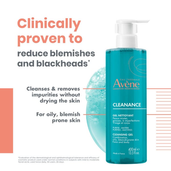 Avene Cleanance Cleansing Gel 400ml - Cleanser for Oily skin Carousel 2