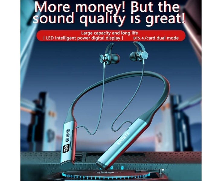 Wireless Wireless Earbuds with Neckband - Flexible, Noise-Canceling, Long Bat Carousel 2