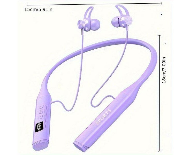 Wireless Wireless Earbuds with Neckband - Flexible, Noise-Canceling, Long Bat Carousel 8