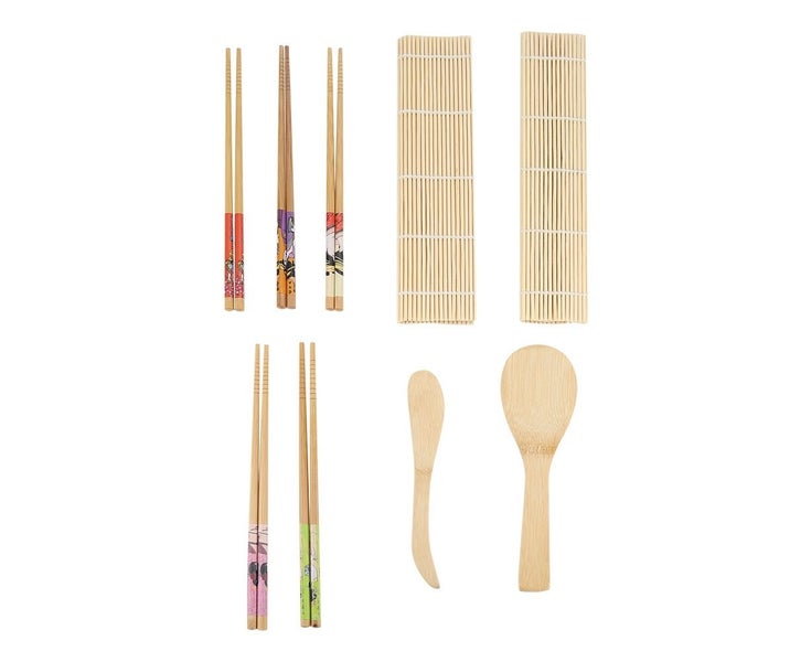 9Pcs/set Bamboo Sushi Making Kit Family Office Party Homemade Sushi Gadget Fo Carousel 1