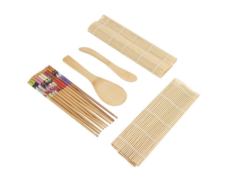 9Pcs/set Bamboo Sushi Making Kit Family Office Party Homemade Sushi Gadget Fo Carousel 2