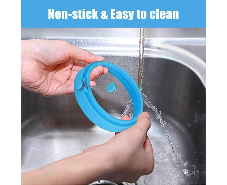 4 x Non Stick Ring Fried Egg Mould Frying Kitchen Crumpet Pancake Tortilla Cr Carousel 10