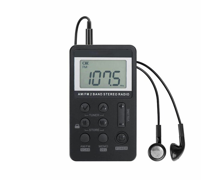 Personal AM/FM Pocket Radio Portable,Mini Digital Tuning Walkman Radio,with R Carousel 1