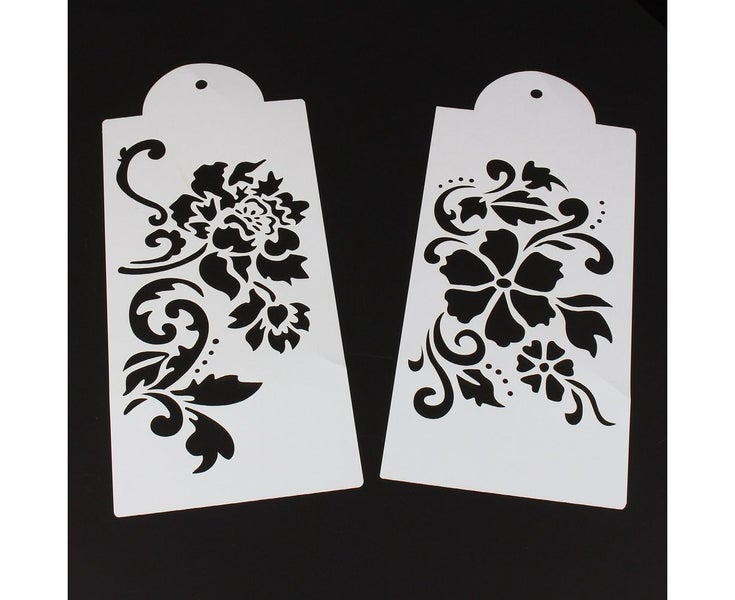 4Pcs Lace Flower Cake Cookie Fondant Side Baking Stencil Wedding Decorating M Carousel 5