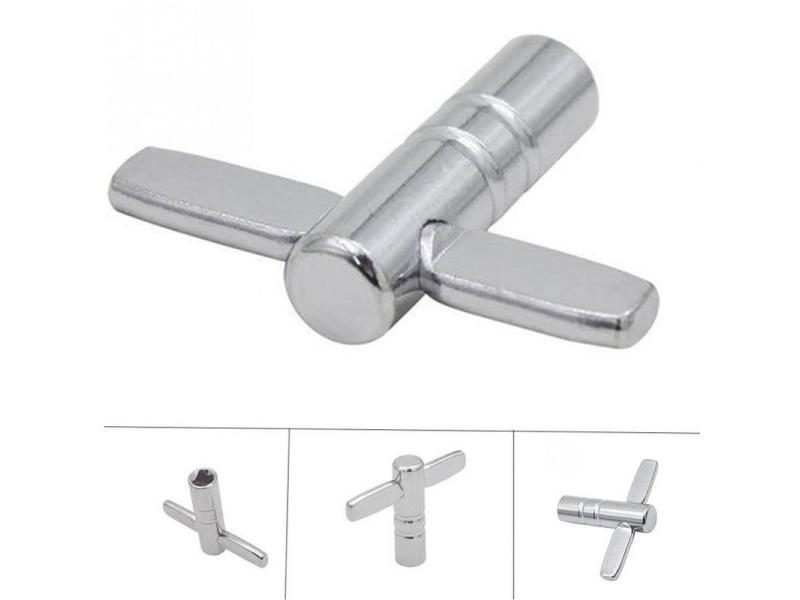 1PC Drum Tuning Key Silver Metal Tool Percussion N5M8 Carousel 1