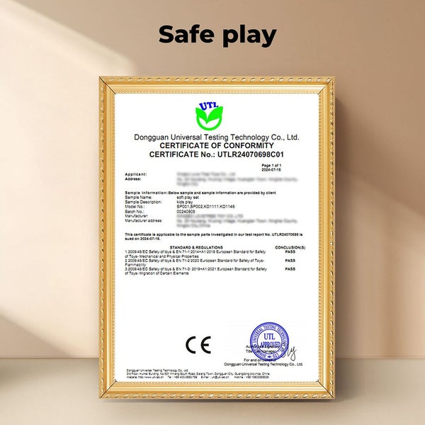 Bopeep 6-Piece Kids Foam Play Set Climbing Blocks for Toddlers Indoor Soft Toys Carousel 9