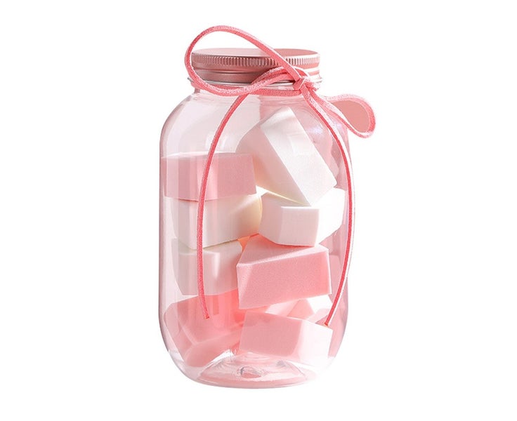 Fan-shaped Wet Dry Use Facial Blender Makeup Powder Puffs Beauty egg Sponge Carousel 1