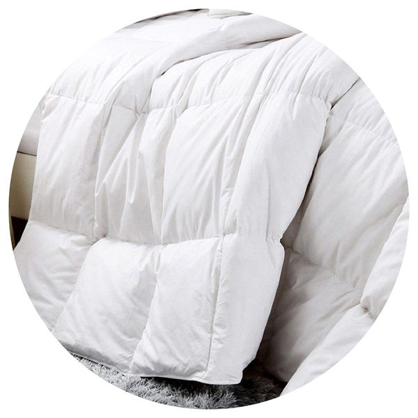 Royal Comfort Duck Feather And Down Quilt Size: 95% 500Gsm White Cotton King Sin Carousel 1
