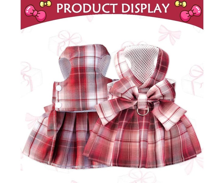 DogDress Harnesses for Small Dogs Girl Puppy Cat Bunny Rabbit Clothes Outfit XXL Carousel 2