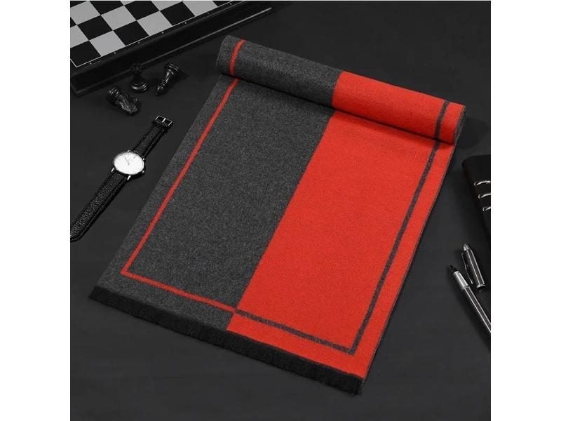 Classic Brand Scarf Men High Quality Cashmere Winter Warm Scarves Vintage Shawl Carousel 1