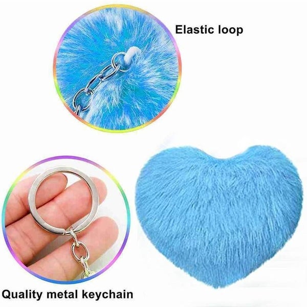 120pcs Acrylic Blank Keychain Pendant Tassels Discs Pom Poms DIY Set Carousel 15