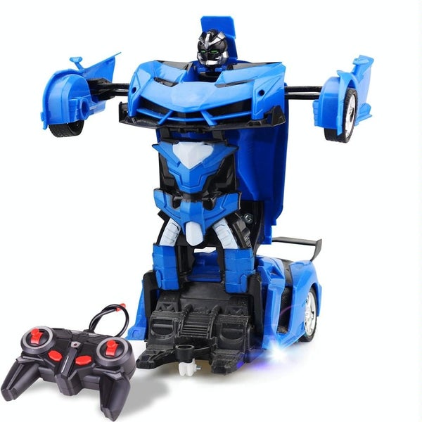 Remote Controlled Deformable Toy Car 4 Channels Blue Remote Controlled Toys Par Carousel 1