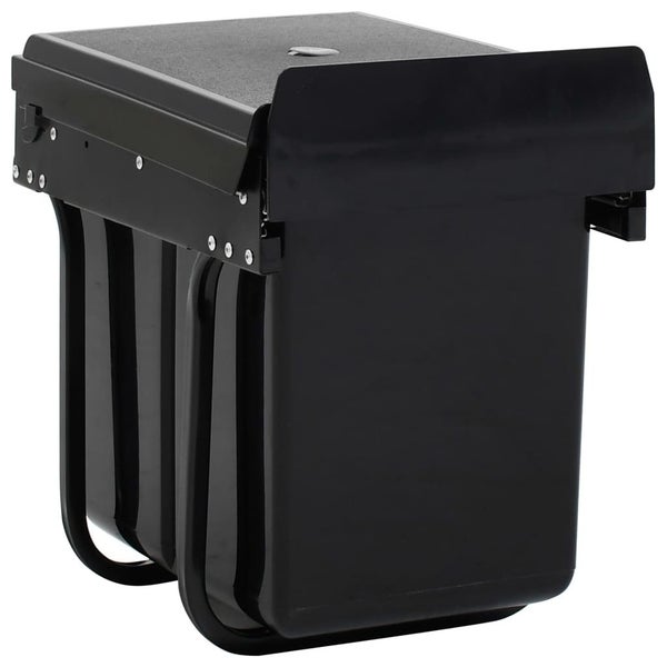 vidaXL Kitchen Cupboard Pull-out Dustbin Soft-Close 20 L Carousel 2