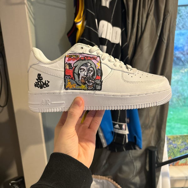 Custom White Nike Air Force 1 Trainers62937634062850111