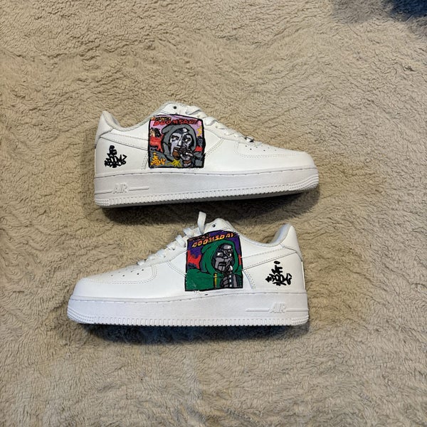 Custom White Nike Air Force 1 Trainers62937634062850112