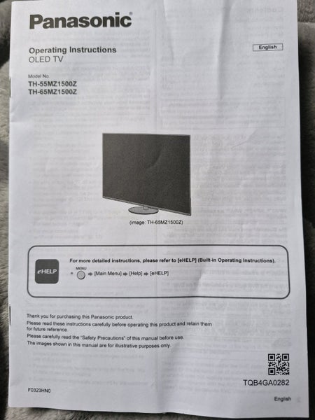 Panasonic OLED TV 65in MZ1500 series63003558131073113