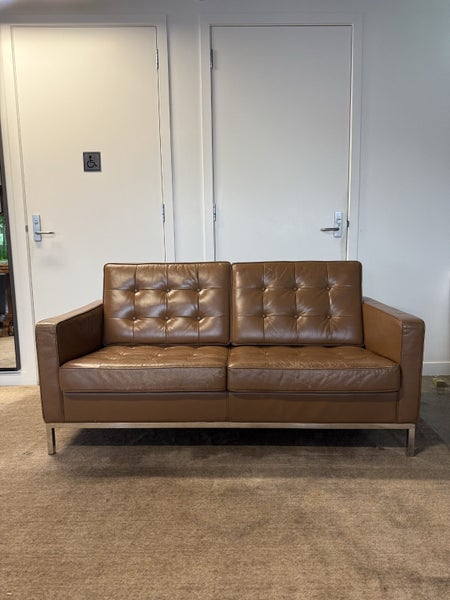 PAIR of Leather Couches mid century style62930694204419111
