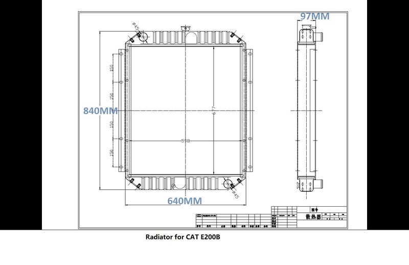 Digger Radiator for CAT E307D E312B/C/D 320B/C/CX E200B in Auckland Carousel 14