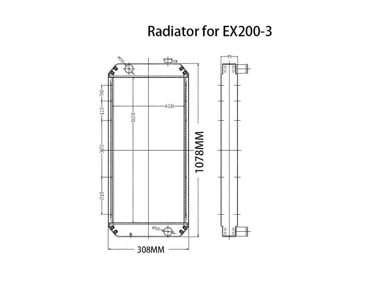 Digger Radiator for EX55 EX60 EX70 EX120-2B/3/5/6 EX200-3 ZAX70 in Auckland Carousel 15