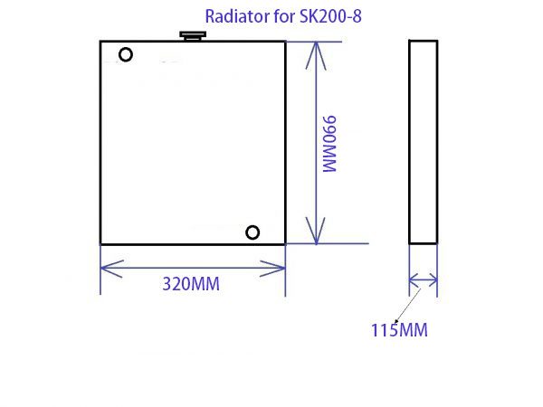 Digger Radiator for SH120A1 /A3 SH130 SH200A3 SK60-3/6 SK60-8 SK200-5 SK200-8 Carousel 15