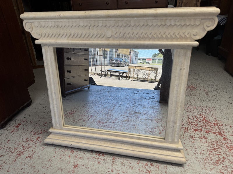 Quality Italian Style Cast Travertine Wall Mirror Carousel 1