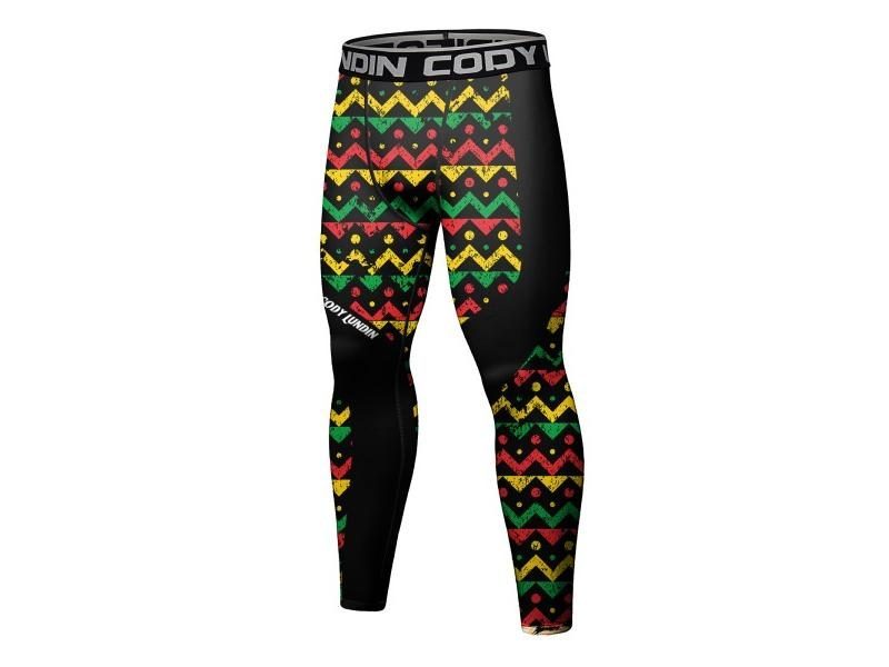 CODY LUNDIN Leopard Printed No Gi Bjj Compression Leggings For Running/Gym Carousel 1