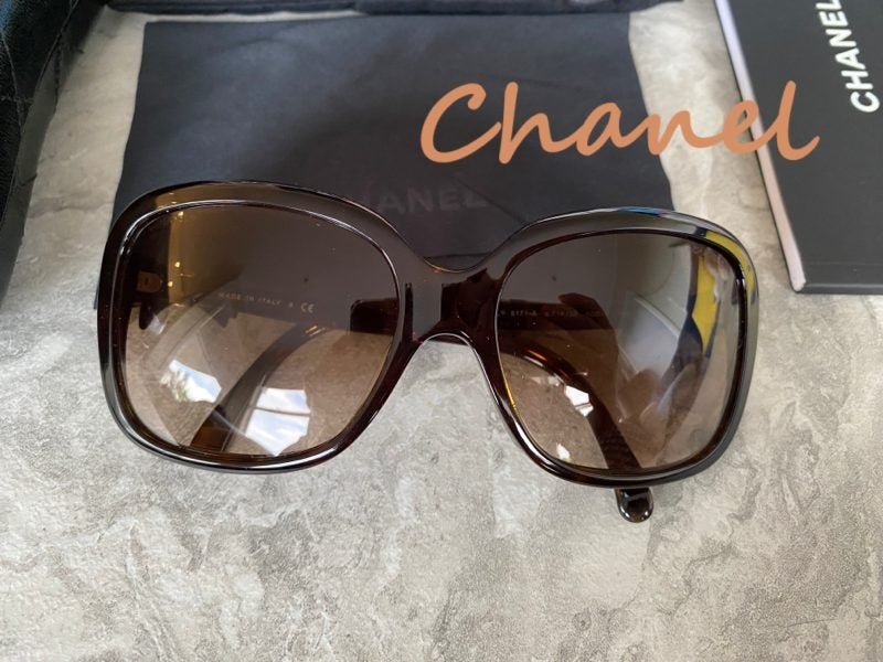 *WOW* FAB CHANEL SUNGLASSES IN TORTOISHELL BROWN WITH CHANEL CASE - NEW62930694187267113