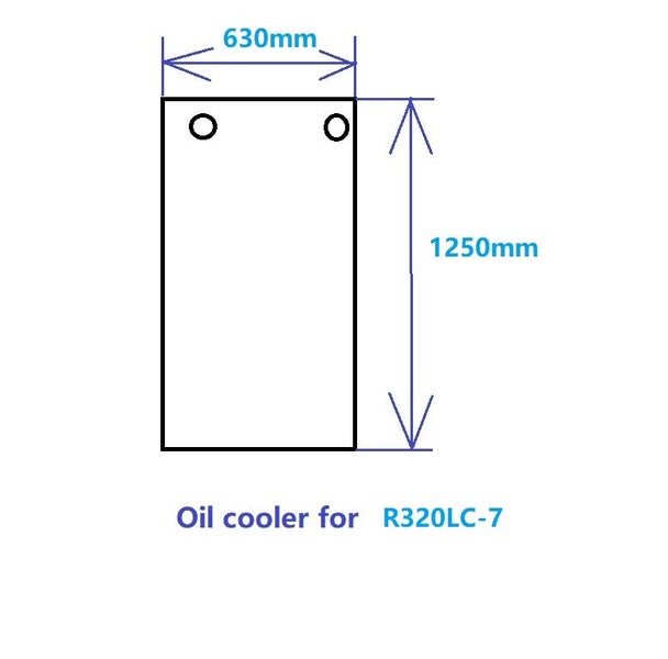Hydraulic oil cooler for Doosan DH55 Sumitomo SH120/A3 130A5/A6 200A3 R320 Carousel 13