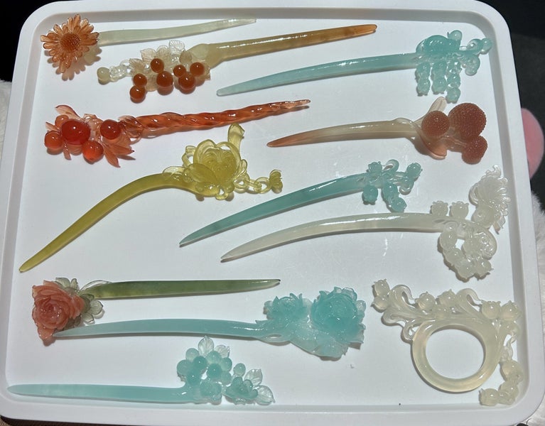 Jade hairpin from $20 each Carousel 1