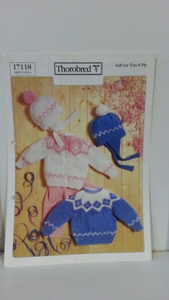 YOKED CARDIGAN?SWEATER & HATS KNITTING PATTERN Carousel 1
