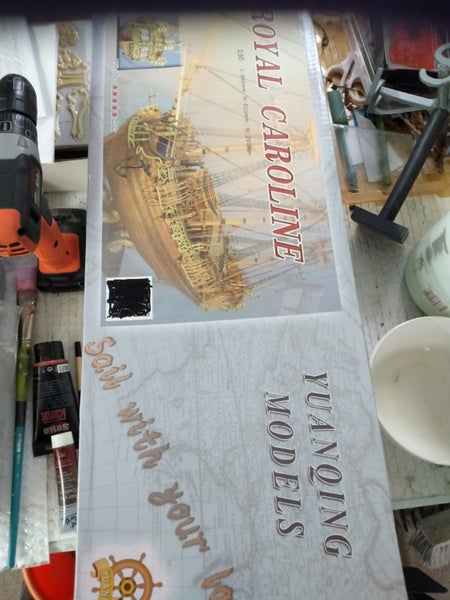 Model ship kit Royal Carolina 840 mm long ship to build Carousel 1