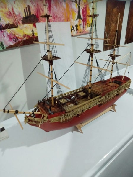 Model ship Royal Carolina 840 mm long ship COMPLETED AS SHOW ITEM suit museum Carousel 13