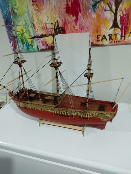 Model ship kit Royal Carolina 840 mm long ship to build Carousel 15