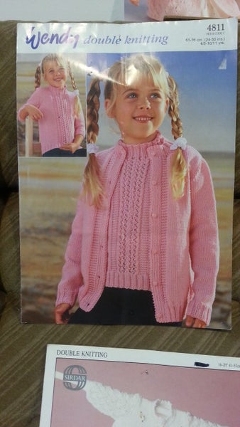 GIRLS TWIN SET KNITTING PATTERN. Carousel 1