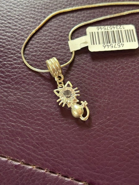 Cat necklace with gem Carousel 2