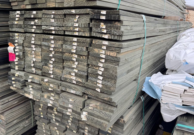 PINE, FENCING, ROUGH SAWN, MERCH, 200 x 25mm, H3.2 TREATED - 546m - TBT1378629306954787851111