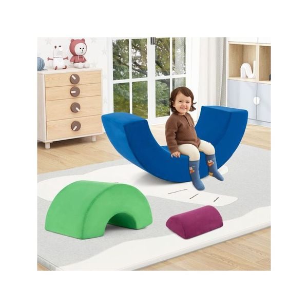 3 Piece Toddlers Climbing Toys With Elastic Filling Carousel 4