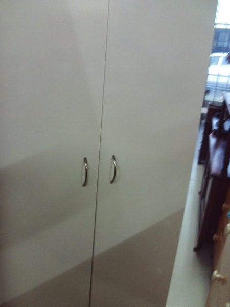 1395 WHITE DOUBLE DOOR STORAGE UNIT Carousel 1