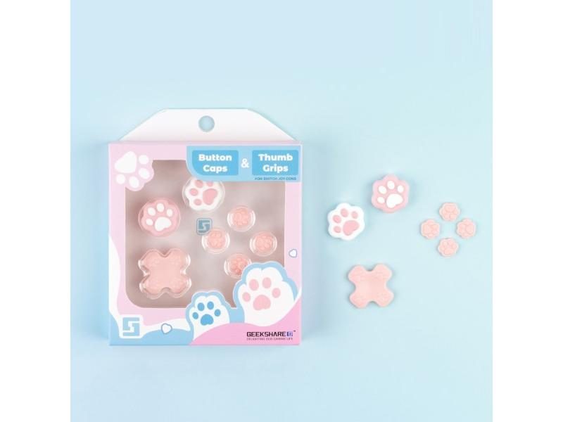 Luminous Silicone Soft D-pad Cross Button ABXY Key Sticker Skin Case For Carousel 1