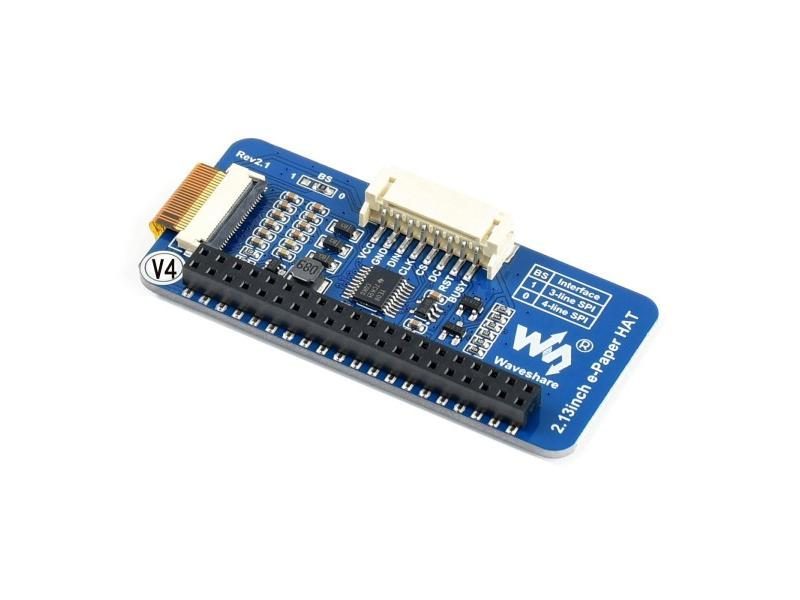 2.13inch E-Paper Eink Display Screen Extension HAT Starter Kit For RPI 0/Zero Carousel 1
