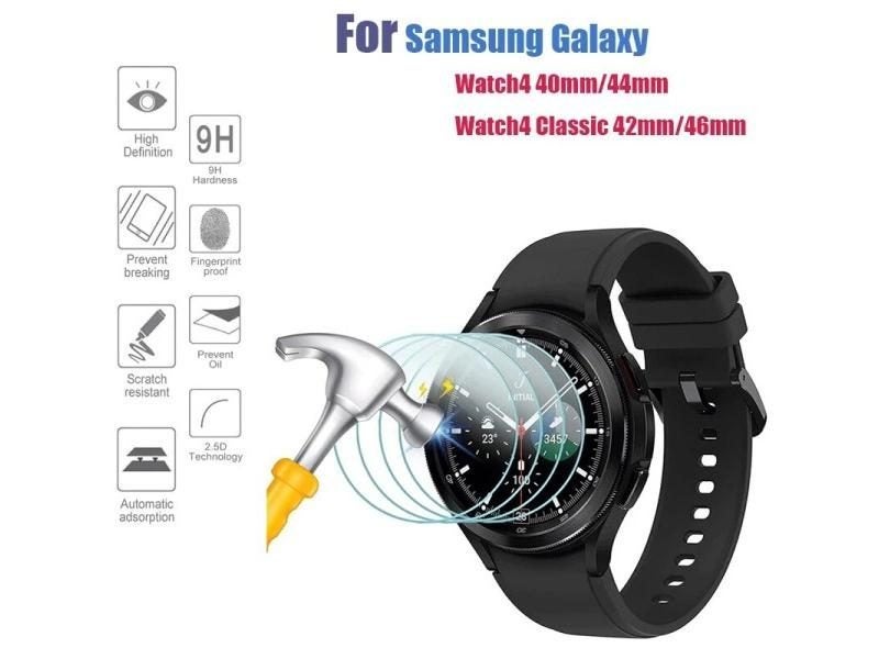 9H Tempered Glass For Samsung Galaxy Watch 4 5 6 7 8 40/44mm Classic 42/46mm Carousel 1