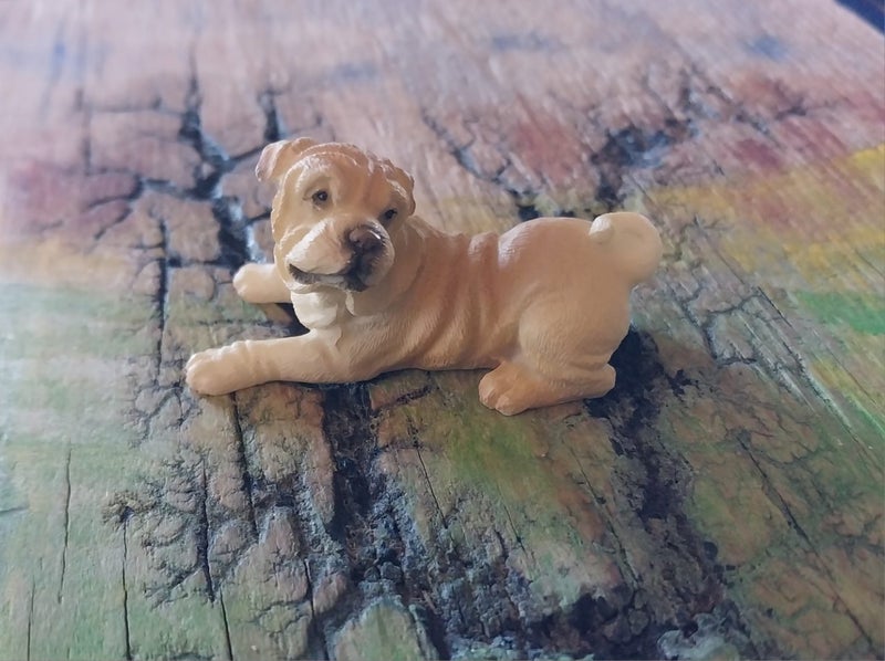 ***Tiny Treasures*** Roly poly dog ornament. Carousel 1