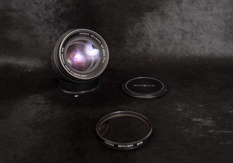 Konica AR 50mm f1.4 almost new and cleaned and serviced Carousel 2